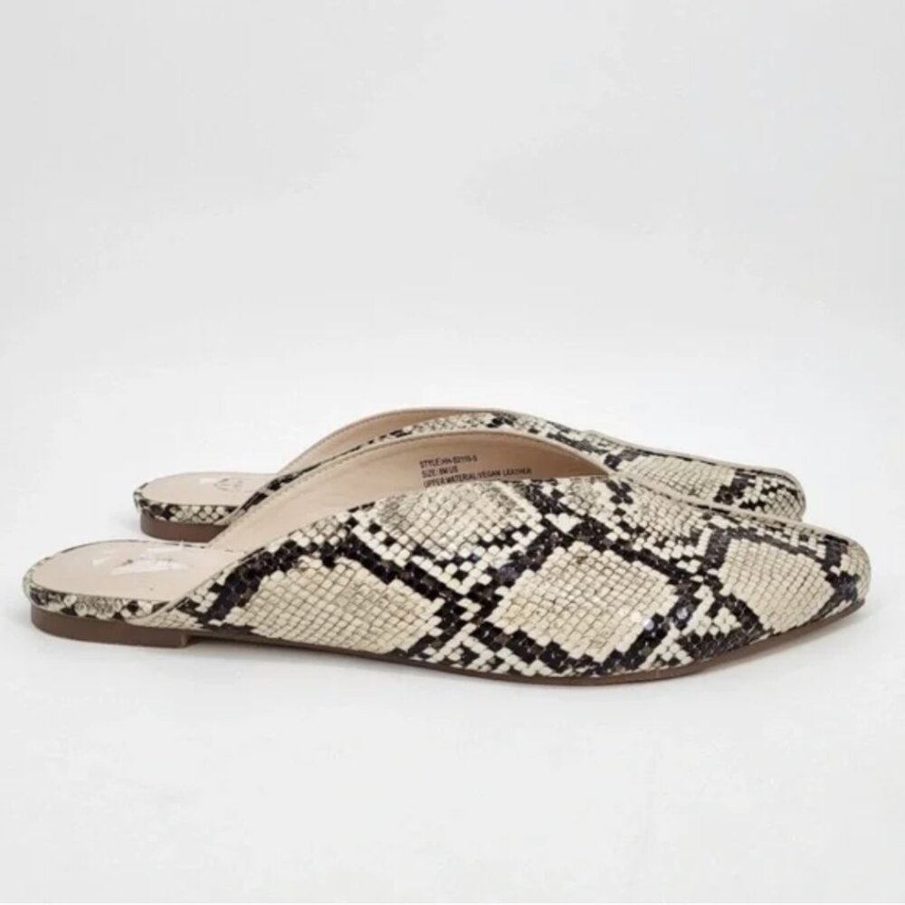 H by Halston Snakeskin Slides Mules size 8 - Picture 2 of 10